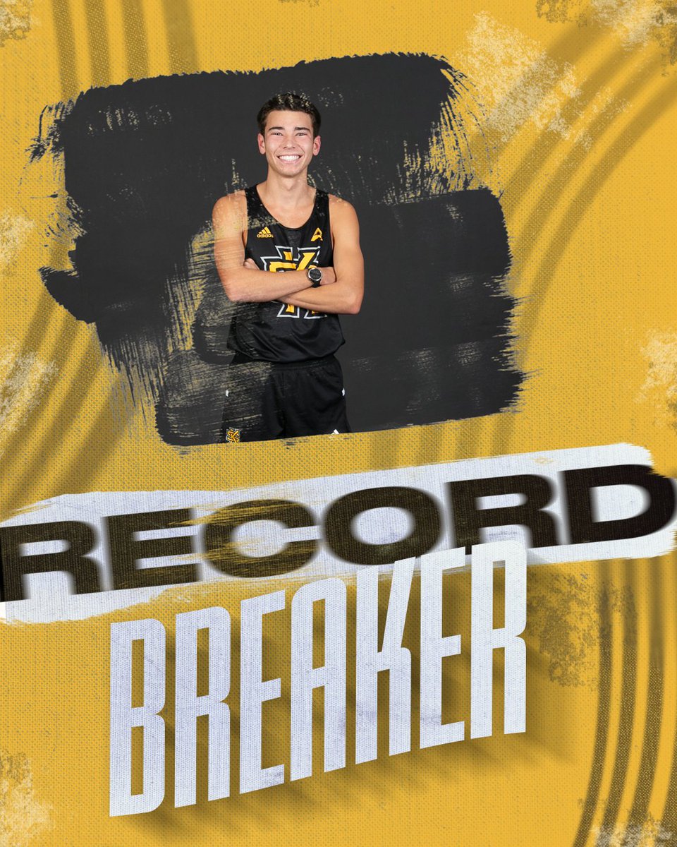 Open up those record books! Grant Crabtree set a new school record in the men's 5K last night with a time of 14:16.09 finishing second at Leopard Distance Carnival! #HootyHoo | #ThinkBigger