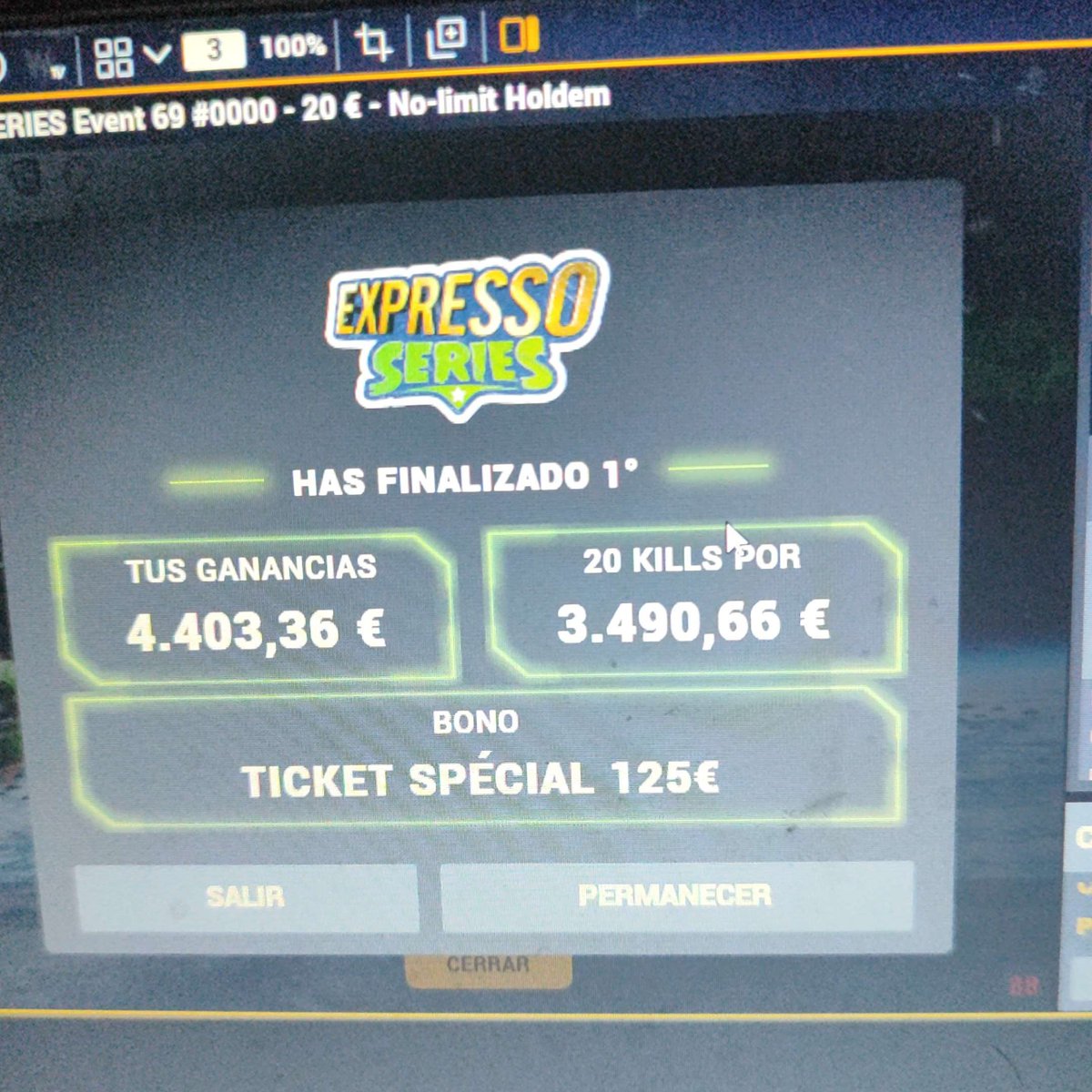 mentopoker's tweet photo. 🍾 ¡PRIMER CHAMPÁN PARA LA MENTONETA! 🍾
💸 ¡7894€ para 'Palax' en un torneo de 20€!
🙊 ¡El alumno de Torneos Básic coronó el evento 69 de las series de @Winamax_Espana tras eliminar a 20 rivales!
🏆 ¡Enhorabuena Palax! 🎉 #GoMento https://t.co/uFy3ONZNog