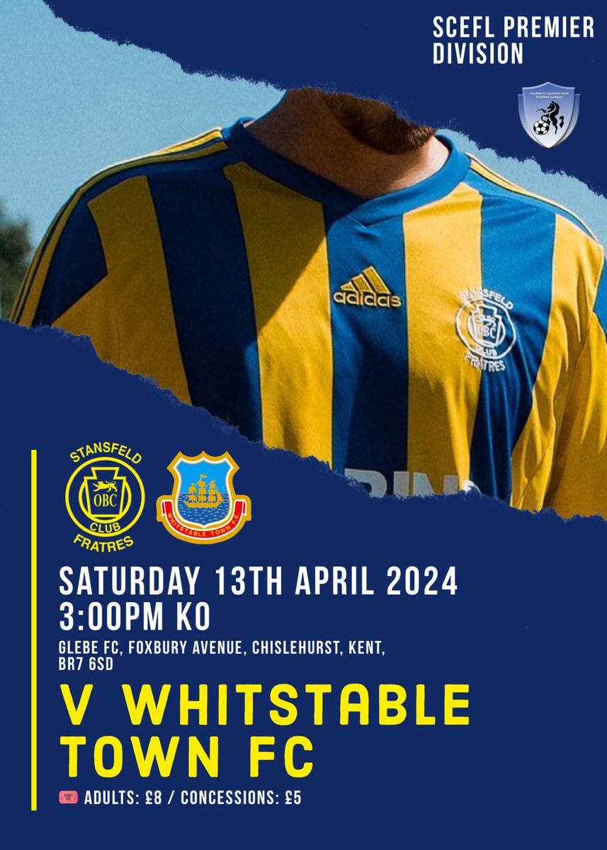 MATCHDAY | Our visitors to BR7 this afternoon are @WTFC_1886 as we look to add points and push further from the foot of the table 📆 Saturday 13th April 2024 🆚 @WTFC_1886 ⏱️ 3:00pm Kick Off 📍 BR7 6SD 🏆 @SCEFLeague