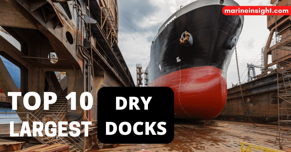 Top 10 Largest Dry Docks in the World

Check out this article 👉 marineinsight.com/naval-architec… 

#DryDock #Shipping #Maritime #MarineInsight #Merchantnavy #Merchantmarine #MerchantnavyShips