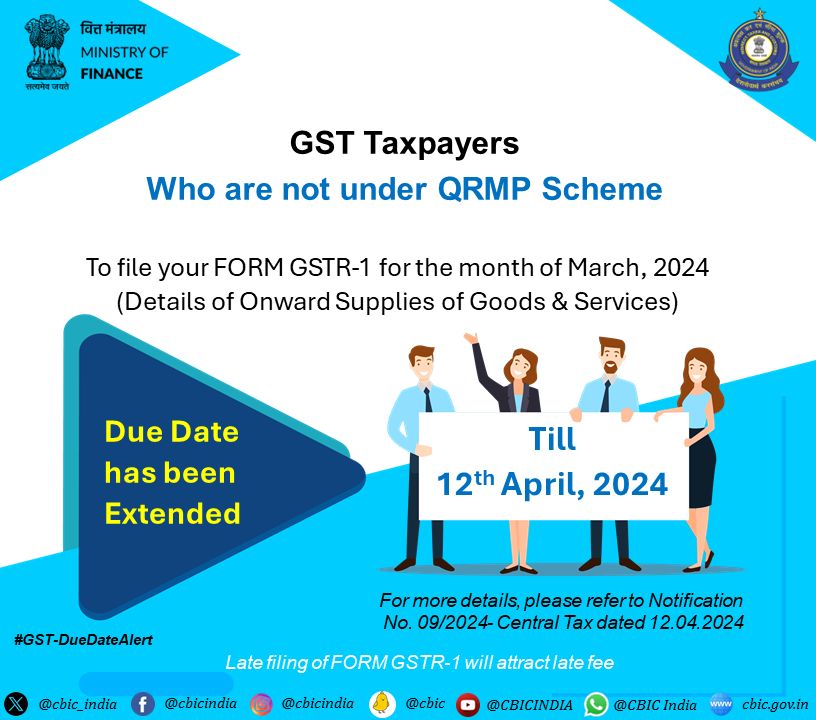 Attention, GST taxpayers who are not under QRMP Scheme!