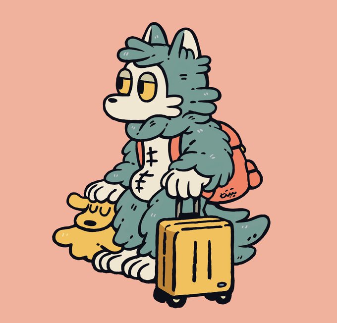 「rolling suitcase」 illustration images(Latest)