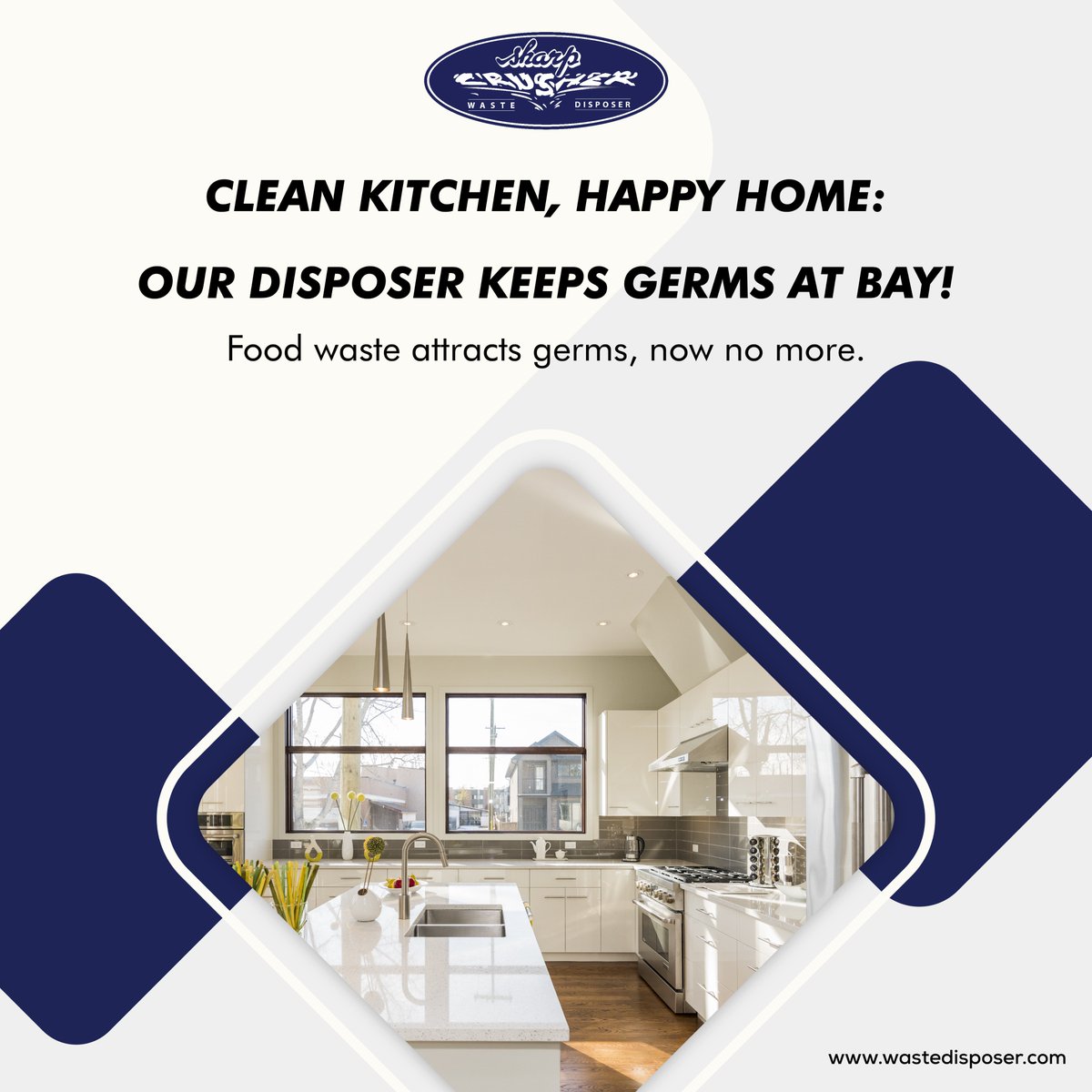 Experience the ultimate hygiene boost with #SharpCrusher! 🌟

Say #goodbye to #kitchen odors and hello to a cleaner, fresher space. Discover our innovative solutions at wastedisposer.com or shop at: shorturl.at/sxBC7

#Wastedisposer #kitchenrenovation