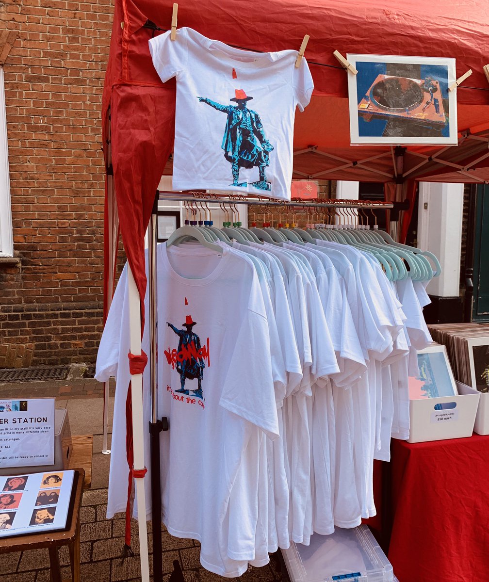 It’s market day in #Rochester and I’ve got a double stall in the High St selling #prints #cards #Tshirts including a new product; #children’s size #Waghorn T-shirts. It’s what all the cool kids will be wearing this #season. #art #supportsmallbusiness #Medway #wallart