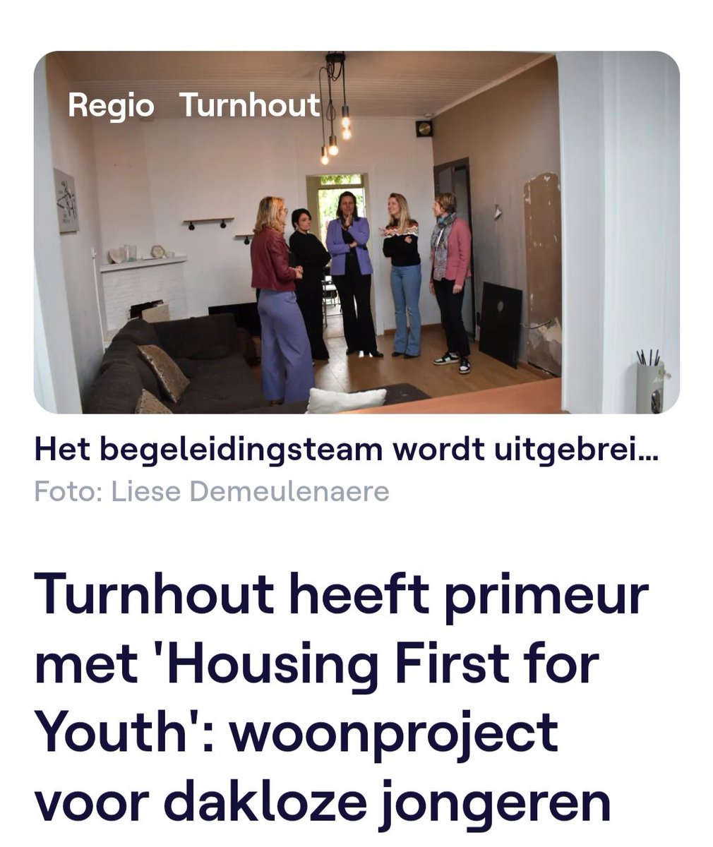 "Housing First is op het juiste moment in mijn leven gekomen. Ik vind dus ook dat meer mensen die kans moeten krijgen, zeker jongeren."
vrt.be/vrtnws/nl/2024…