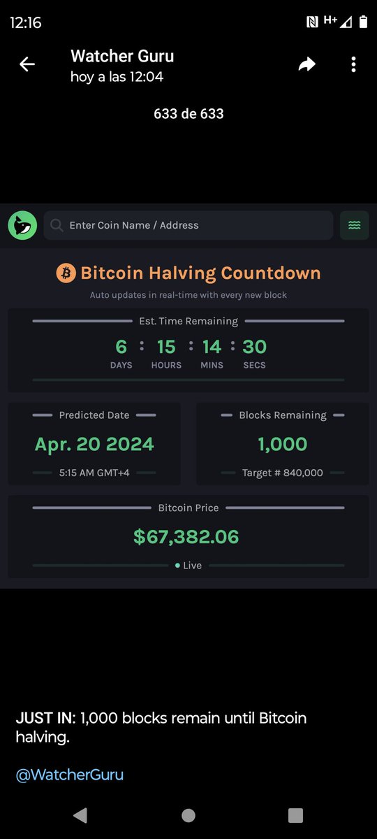 Una semana para el halving de Bitcoin. Hagan su juego, señores.
#BTCHalving #Bullrun2024