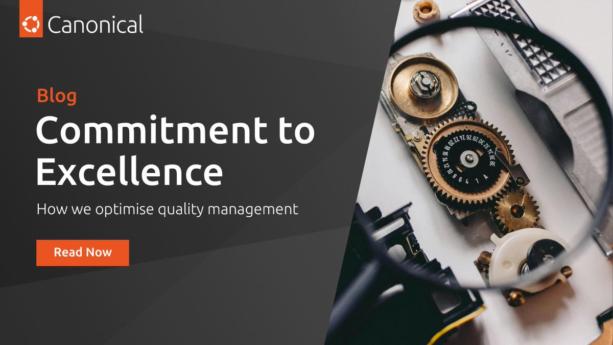 Learn about our commitment to quality management and how we’re setting new foundations for tomorrow's innovations. ✅ Hear directly from Pierre Guillemin, VP of Engineering Excellence at Canonical Read more here: canonical.com/blog/canonical…