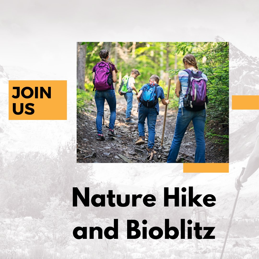 Nature Hike and Bio-blitz Celebrate Earth Day all Month Sunday, April 28 at 4 p.m earthandspiritcenter.org/class/hike-and… 2024 iNaturalist City Nature Challenge Bioblitz. We will explore the trails and gardens at the Earth & Spirit Center. The cost is $5 per family.