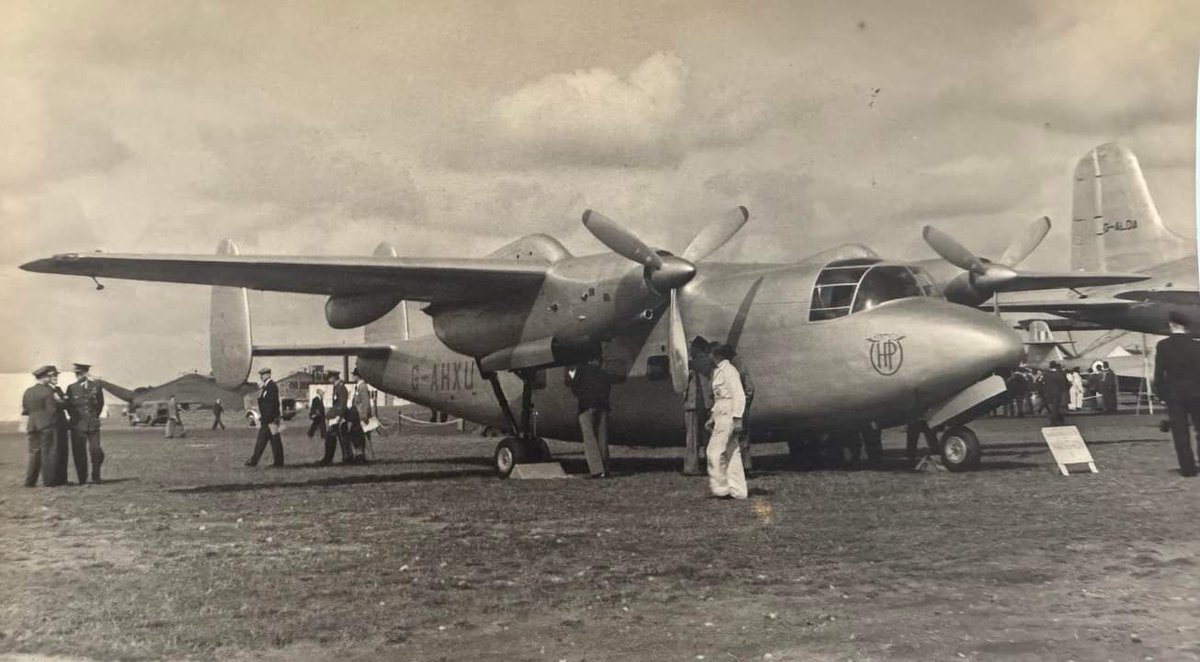 The Miles (later Handley Page) M.69 Marathon II. This Miles-built version, powered by two Armstrong-Siddeley Mamba turbo-prop engines, was created for (but rejected by!) BEA. Only one prototype was built and plans to rename it the 'Snickers' was also thankfully rejected! 😂