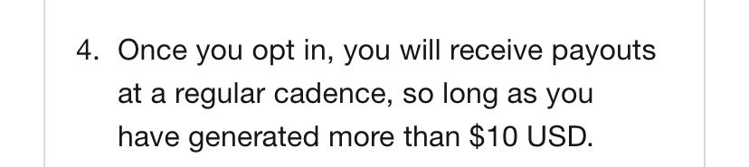 Apart from engagement baiting, another reason some people might not be receiving payment now is likely because they haven't reached the $10 threshold for payout. What X does is accumulate the low amount you've generated and adds it to your next payment.