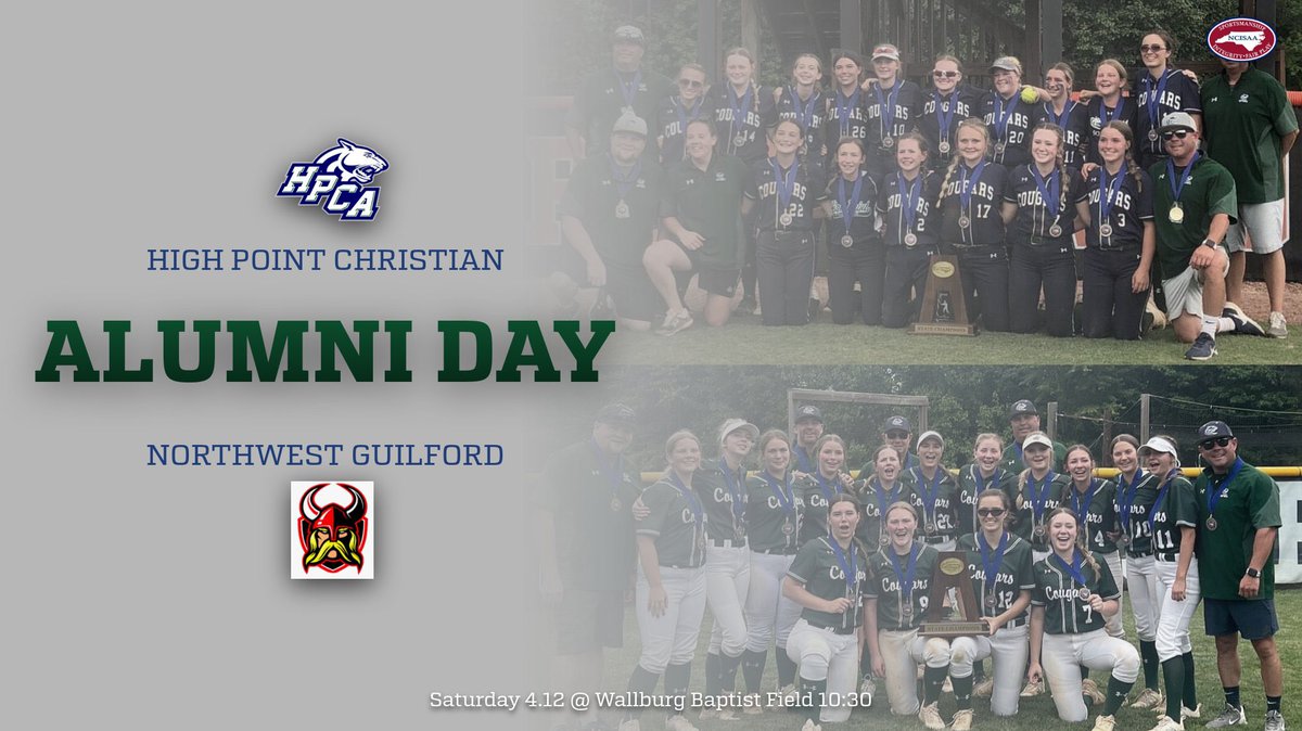 🥎🥎GAMEDAY 🥎🥎 🗓️Saturday 4/13 🕕10:30am 🆚Northwest Guilford 📍HOME .. Wallburg Baptist Field Alumni Recognition Day #whateverittakes