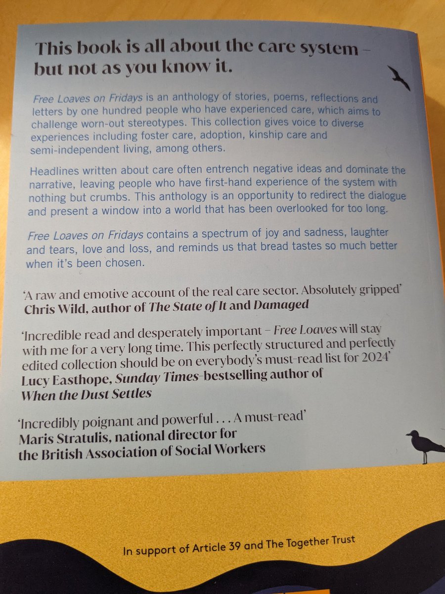 Just arrived. My copy of #FreeLoavesOnFridays from @unbounders & @RebekahPierre92 

Really looking forward to reading. Congrats to Rebekah for achieving this & to all contributors #Care #LookedAfterChildren #CareSystem #CareExperienced