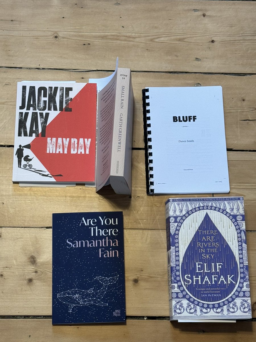 todays book post: Jackie Kay! Garth Greenwell! Danez Smith! Samantha Fain! Elif Shafak!