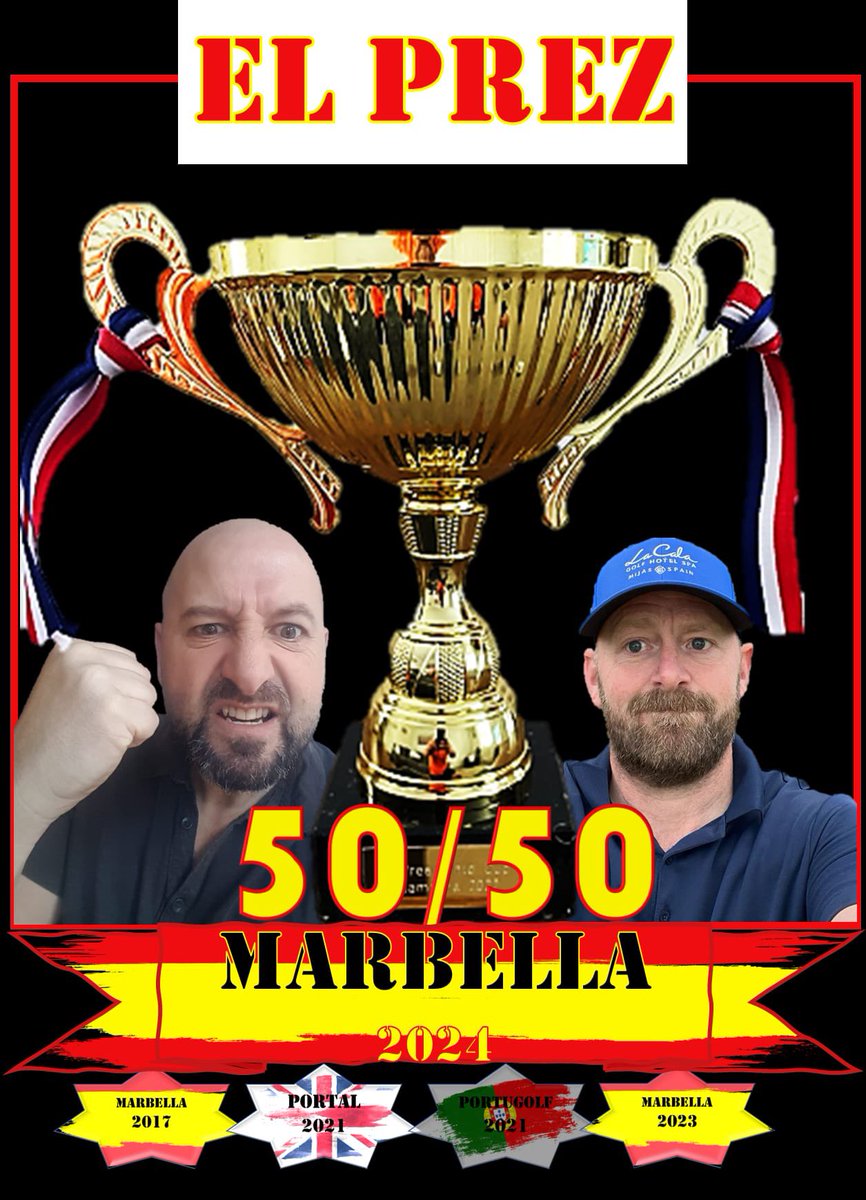 *** Breaking News *** Team Captains Scottish and T-Dog have officially launched their Teams for the upcoming El Presidente! Who’s the favourite? Well it’s “50/50” on the course….but only one winner so far off it, surely!? #ElPrez24 #50/50