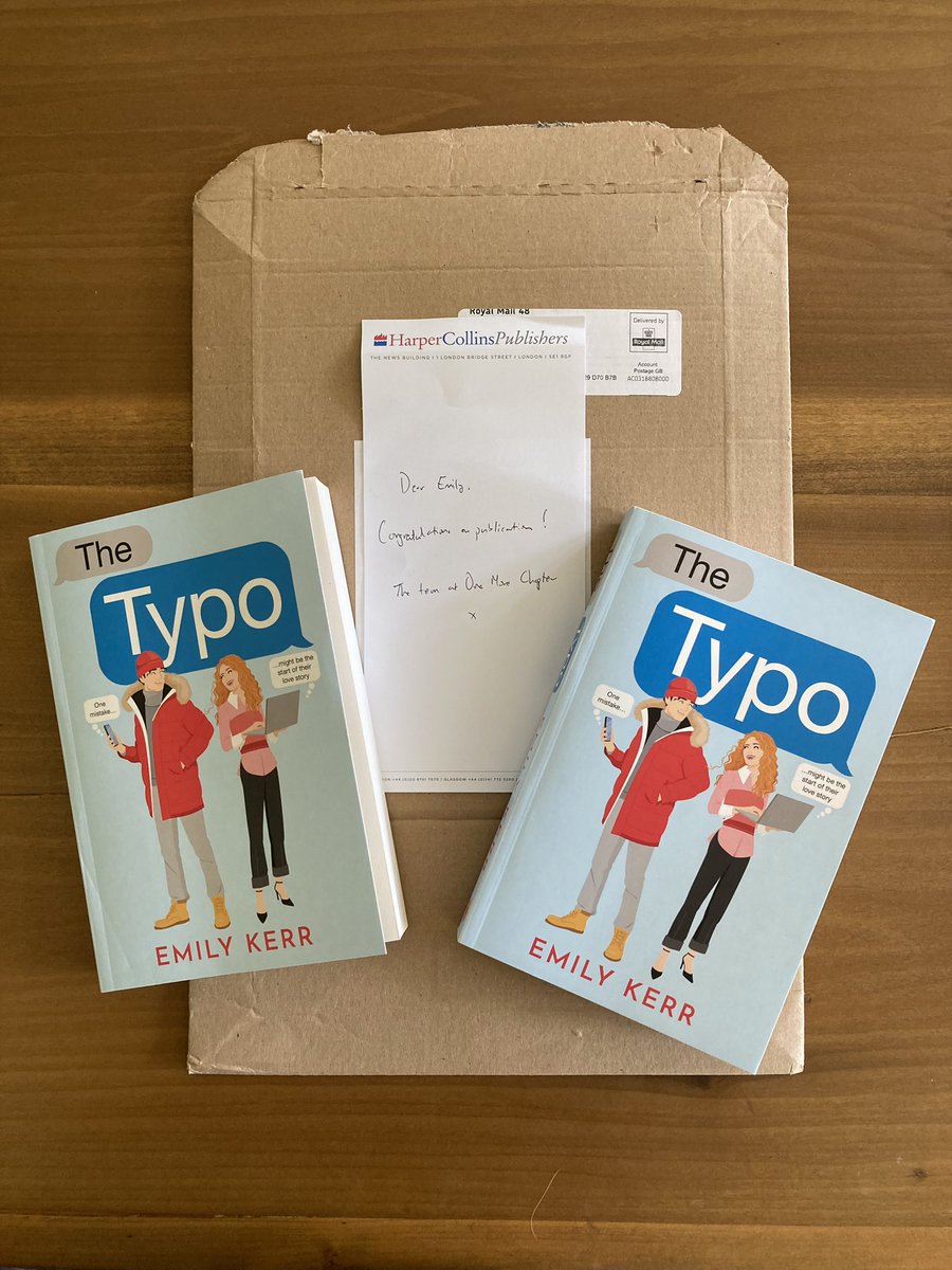 The best kind of post - advance copies of The Typo have landed and I love them! 🥰💌