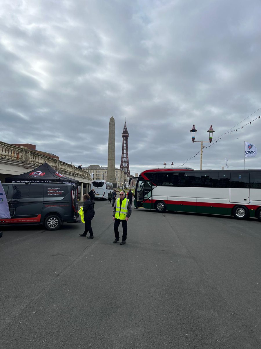 Great to be at the @UKCoachRally in #Blackpool today near the end of #NationalCoachWeek, celebrating our industry and the fantastic job it does. Come and see us if you're here - and try out our driving simulator. #RHACoaches