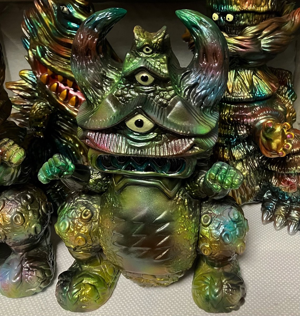 完成しました

gumtaro King Gajyolla（gumtaro custom）1/1
2024 25 May.
Kyoto Trance pop Gallery 

#sofvitokyo #dreamrocketfactory #kaiju #怪獣ソフビ #キングガジョラ #kinggajyolla #medicomtoy #gumtaro #arttoy