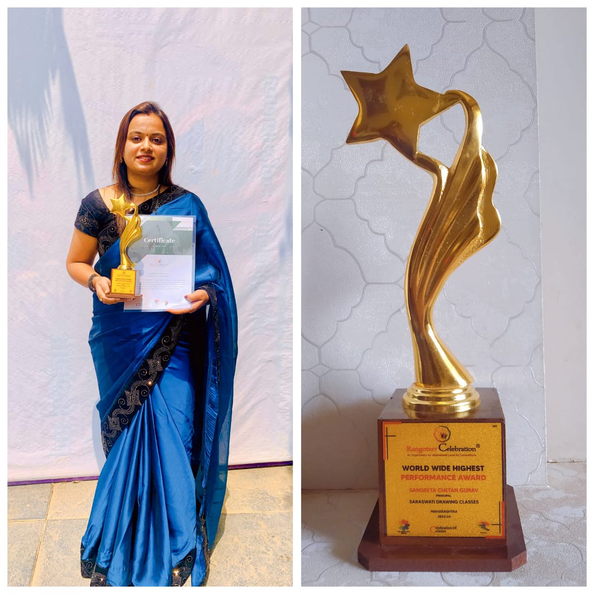 Teachers, students and principal win victorious awards, signifying a shared path of accomplishment, success, and academic brilliance at Saraswati Drawing Classes, Pune - Maharashtra

#students #prizedistributionceremony #celebratingsuccess #pune #schools #trophies…