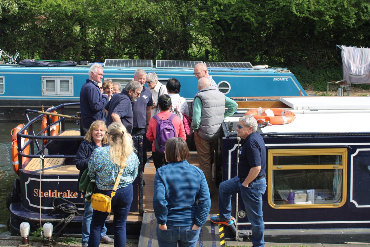 Our Open Day is well under way. We've had lots of lovely people come to see us already, speaking to our volunteer teams and enjoying a short boat trip. We are here until 2pm so please do pop along and see us 🙂 #Charity #Boathire #Volunteer #volunteeropportunities #OpenDay #Herts