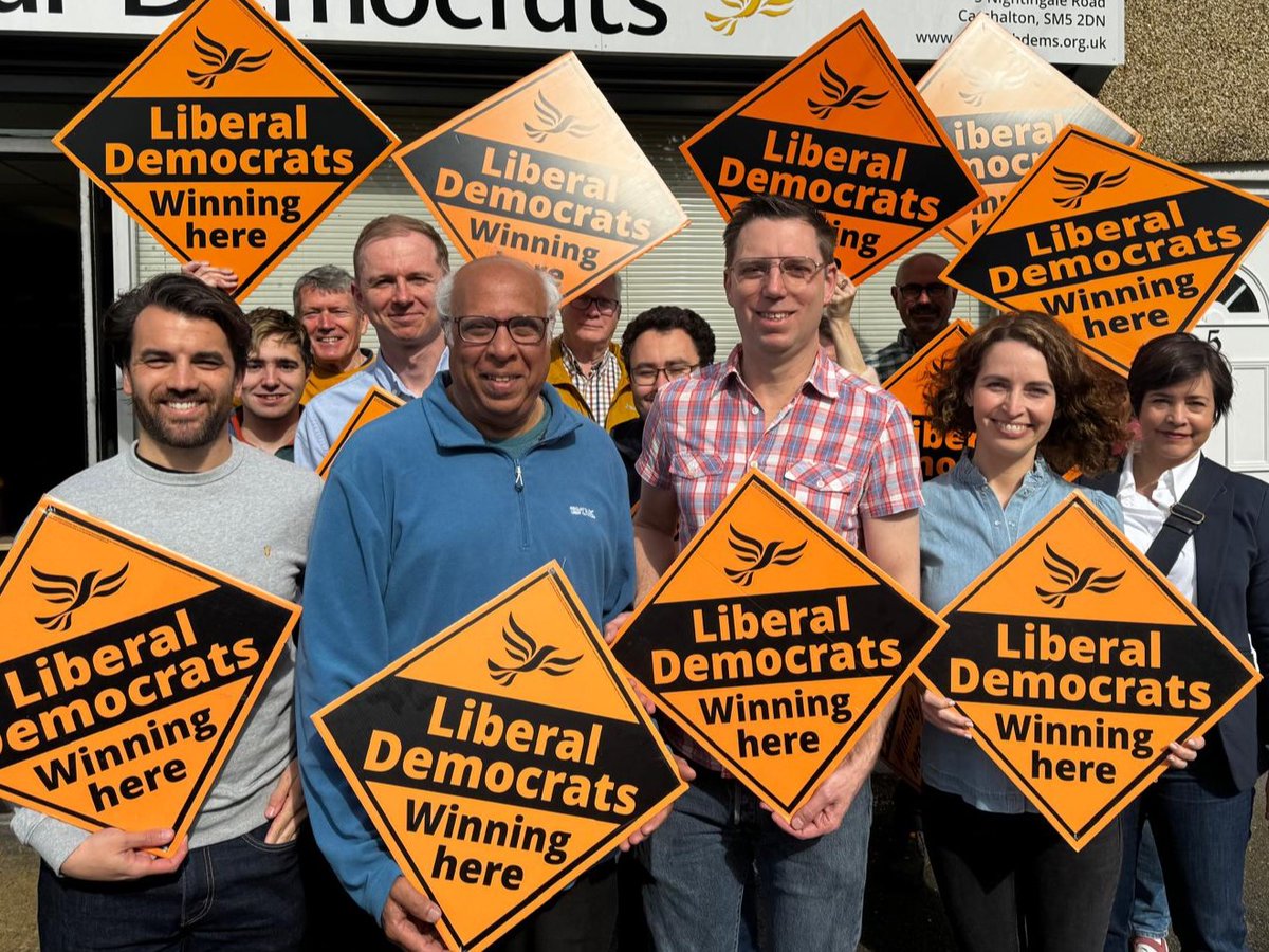 Thanks very much to the @LondonLibDems team out in Sutton today. A gorgeous day to be outside campaigning.