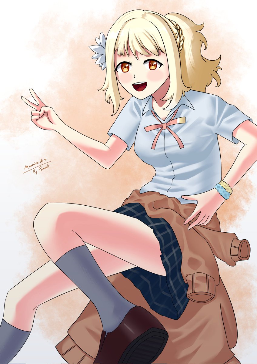 fruxerds's tweet photo. Ai is Ai, Ai is Love! 

Note: Long time no see, once again. I'm sorry for not being active :(

Also, I used Krita to make this artwork :)

#宮下愛 #ラ���ライブ #イラスト https://t.co/t0BME7xIrU