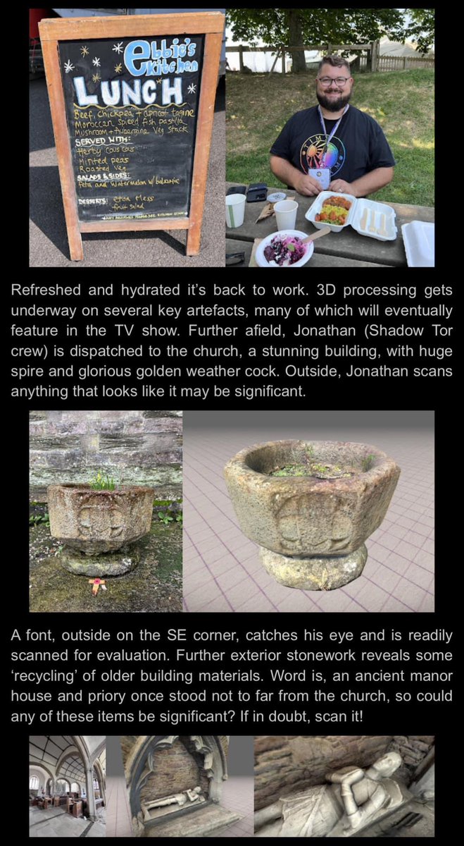 ShadowTorStudio's tweet photo. Blog: Behind the scenes on an epic archaeology dig in Modbury, Devon.
https://t.co/Zj2LoZJNL1
The blog also includes all the post-dig work carried out by Shadow Tor Studios including greenscreen work and 3D historical reconstructions. A fun read too.
#archaeology #shadowtor #graphics #filming @thetimeteam #timeteam #3dmodels #3dscanning
