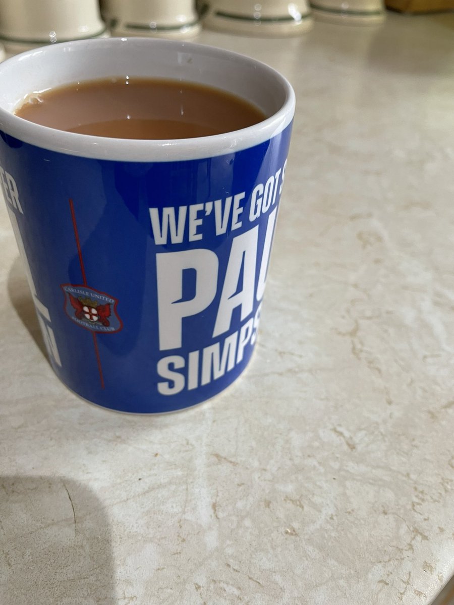 Afternoon Blues. Afternoon brew. Well, what about today? No requests apart from keeping our run of knackering other teams end of season going and giving 100% for the shirt. UtBs!🔵