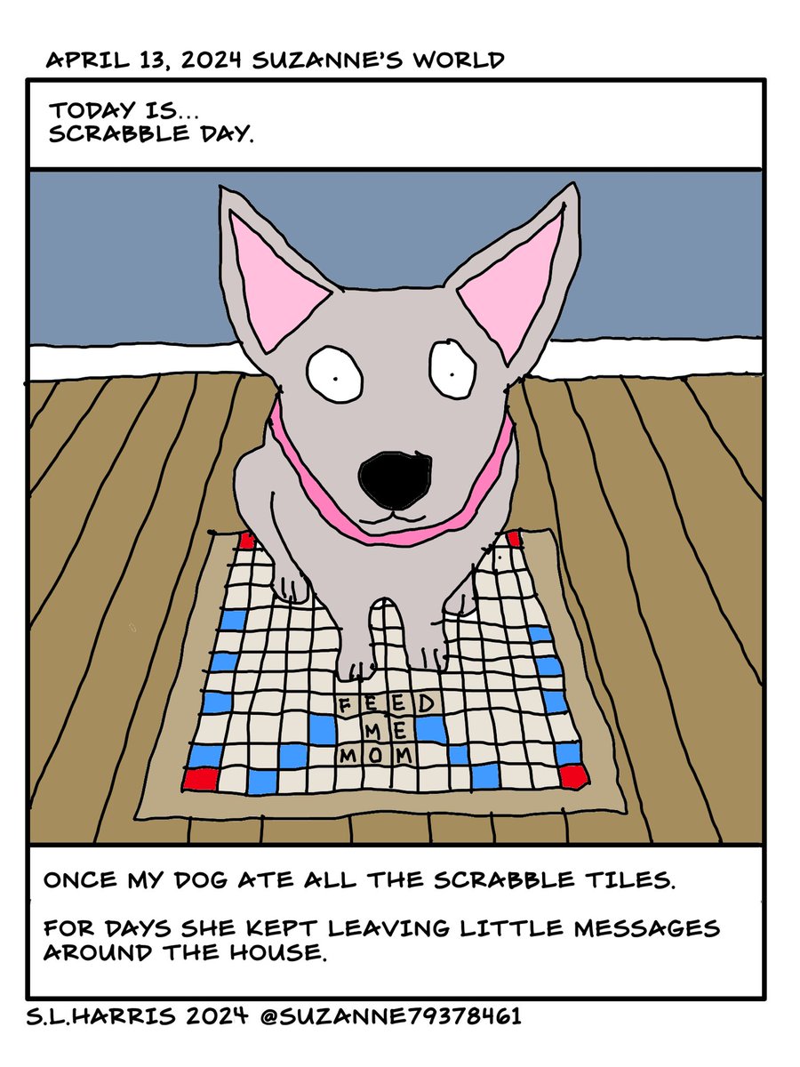 #ScrabbleDay #Scrabble #Dog #Messages