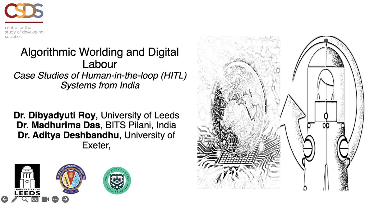 dibsroy86's tweet photo. (1/2) Great time spent @csdsdelhi presenting two projects at the "Digital Subjects &amp; Citizens" event Thanks to the organizers and my co-authors (tagged below). Grateful for the support from @JoanneCrawford @FAHACS @LeedsUniAHC and my constant community @datasociety https://t.co/OAoovIiLoc