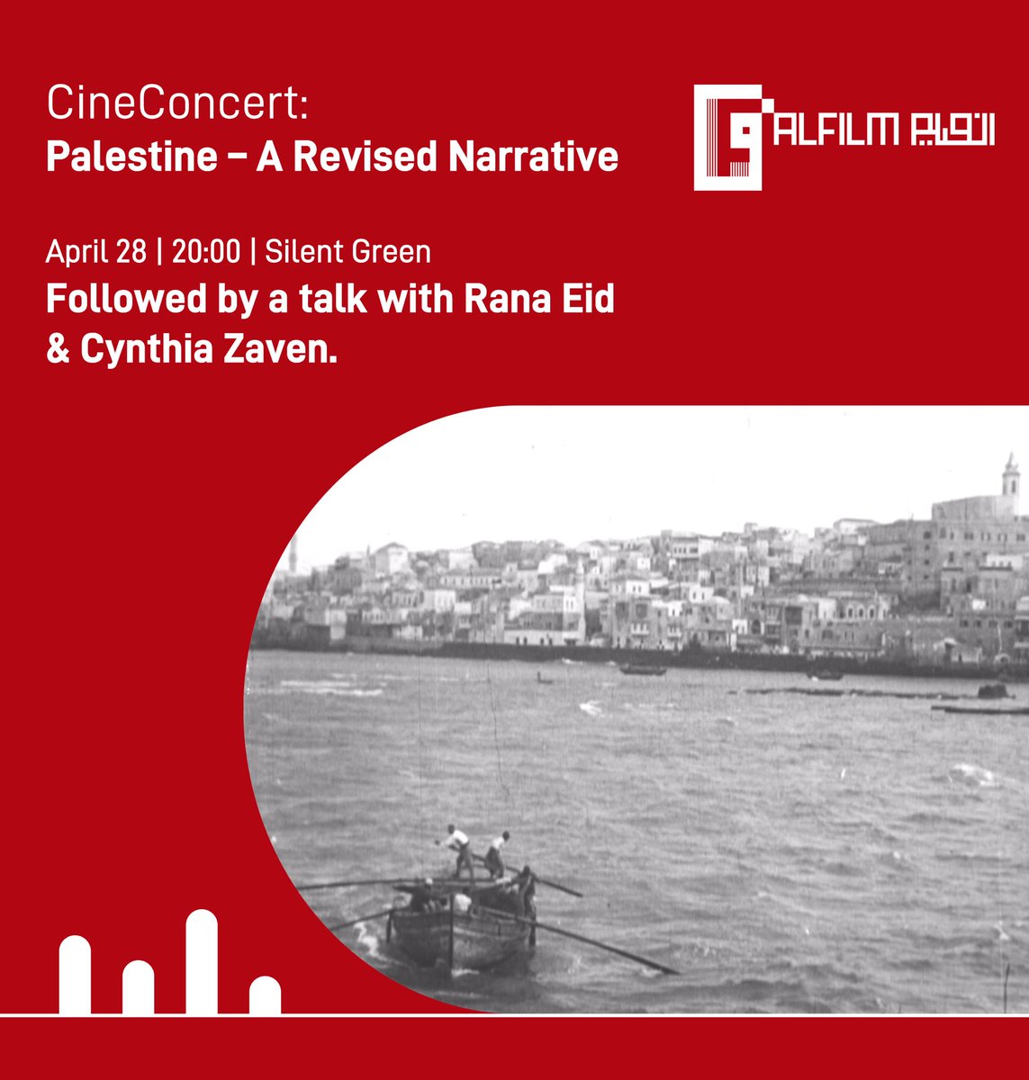 dbstudiosbeirut's tweet photo. Palestine – A Revised Narrative is a 30-minute film edited from 77 silent clips shot on 35mm between 1914 &amp; 1918 by British Forces in Palestine, with specially crafted sound design &amp; music. 
#SoundDesign: @RanaEiddbstudio 
Music, live piano &amp; editing: Cynthia Zaven. @ALFILMberlin https://t.co/lz11p3F3tb