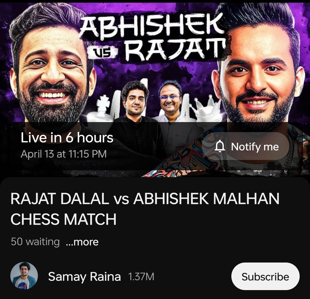 SURPRISE SURPRISE SURPRISE 🤍 ABHISHEK MALHAN VS RAJAT DALAL CHESS MATCH ON @ReheSamay YT Channel. FUKRA CONQUERING PGS3 #AbhishekMalhan #PlayGroundWithAbhishek #PandaGang @AbhishekMalhan4