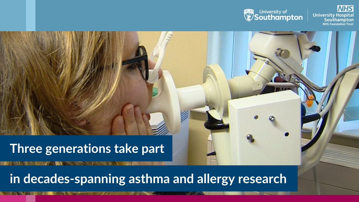 Families on the #IsleofWight have been taking part in a ground-breaking research project for over 34 years. 👨‍👩‍👧‍👦 Three generations of the same families are now taking part, helping to reveal new insights into #allergies and #asthma. 👇 research.uhs.nhs.uk/news/three-gen…