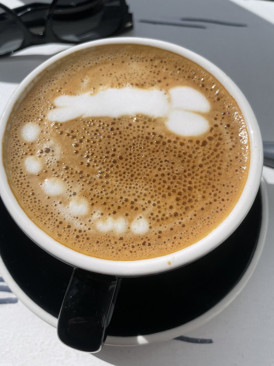 I was in a cafe the other day and the barista did a fancy design and I was messing him saying “is that a Vulva”. Here’s what he did for me today 😂