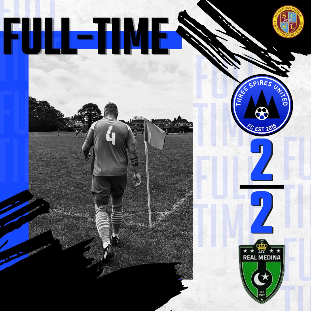 Three Spires United (@threespiresutd) on Twitter photo 🔵⚪⚽ FULL TIME RESULT 2 - 2 ⚽⚪🔵
Conceding a goal at the end of the game lost us two points.
<a href="/staffscountysl/">Staffordshire County Senior League</a>
<a href="/afc_medina/">AFC REAL MEDINA</a>
⚽🔵 UTS 🔵⚽ 🔵⚪⚽ FULL TIME RESULT 2 - 2 ⚽⚪🔵
Conceding a goal at the end of the game lost us two points.
<a href="/staffscountysl/">Staffordshire County Senior League</a>
<a href="/afc_medina/">AFC REAL MEDINA</a>
⚽🔵 UTS 🔵⚽