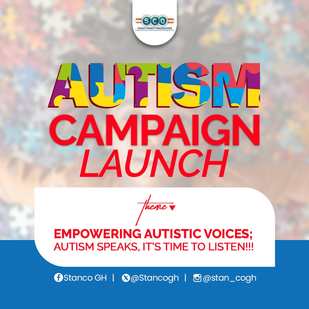 StancoGh's tweet photo. Embrace the Spectrum: Join Us for the Autism Campaign Launch on our socials! Together, let's raise awareness, promote acceptance, and celebrate diversity.
#AutismAwareness
#AutismAcceptance
#InclusionForAll #EmbraceTheSpectrum https://t.co/HMVyl6b4aC