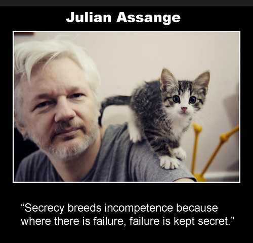'Secrecy breeds incompetence because where there is failure, failure is kept secret' #JulianAssange