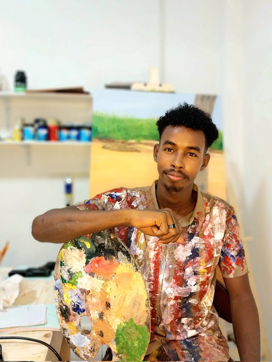 A Somali Visual Artist Making an Impact Through a Brush and Palette Visual arts are making a comeback in Mogadishu, where the civil war affected artistic flourishing in the capital city of Somalia. Maslah Abdi Dahir @maslahart is a young Somali visual artist whose work has been