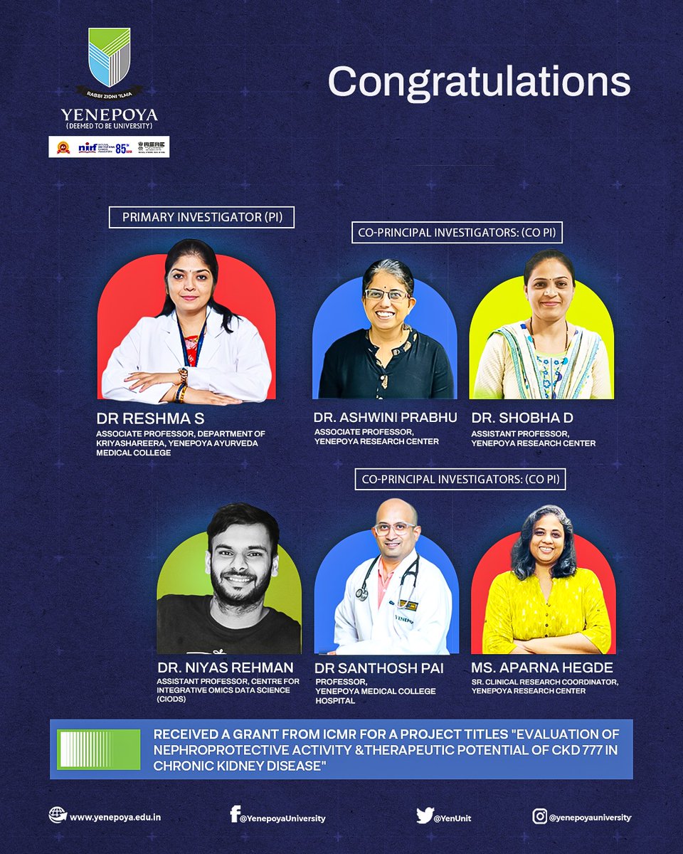 Congratulations!

#Achievement #YenepoyaUniversity #YenUnit
