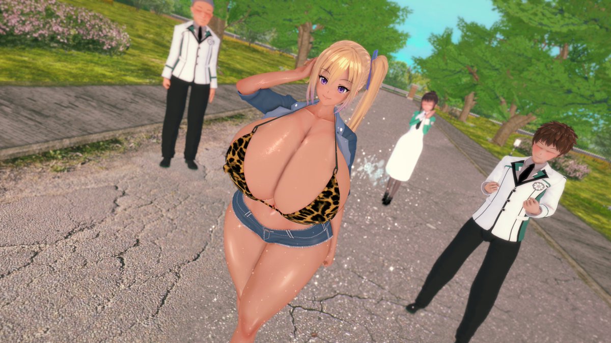 避難所で作成したギャル舞とギャル古手川 