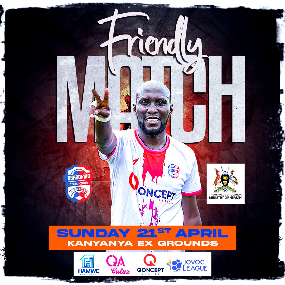 @AbabomboFc 🆚 @MinofHealthUG friendly match next wkend at Kanyanya grounds, the home of @TheJovocLeague. I request @RichardKabanda2 @ainbyoo @JaneRuth_Aceng @DianaAtwine not to miss. As @TheJovocLeague one of our objectives is fighting NCDs. @jekayug @Iamturyamusiima @AgabaBen0