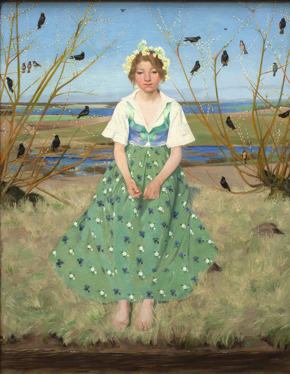 'Spring' by Harald Slott-Møller, 1896