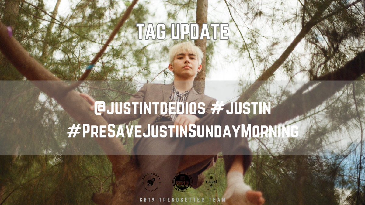 [ TAG UPDATE ]

Are y'all ready to finally hear the official cover of 'Sunday Morning' by Justin on Spotify? 🌄

It will be out at 12 AM later so don't forget to pre-save it!

Pre-save here: justin.tunelink.to/sunday-morning

UPDATED TAGS:
@justintdedios #justin
#PreSaveJustinSundayMorning