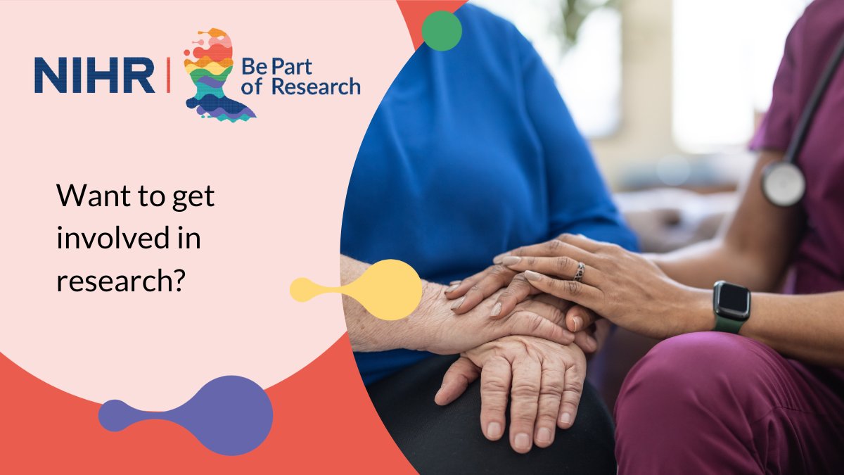 NIHRtakepart's tweet image. Participation from people just like you helps to shape the future of health and social care.

Whether you are living with a condition or simply want to make a difference for others, you can help.

Find out how here ➡️ bepartofresearch.nihr.ac.uk/taking-part/ho…