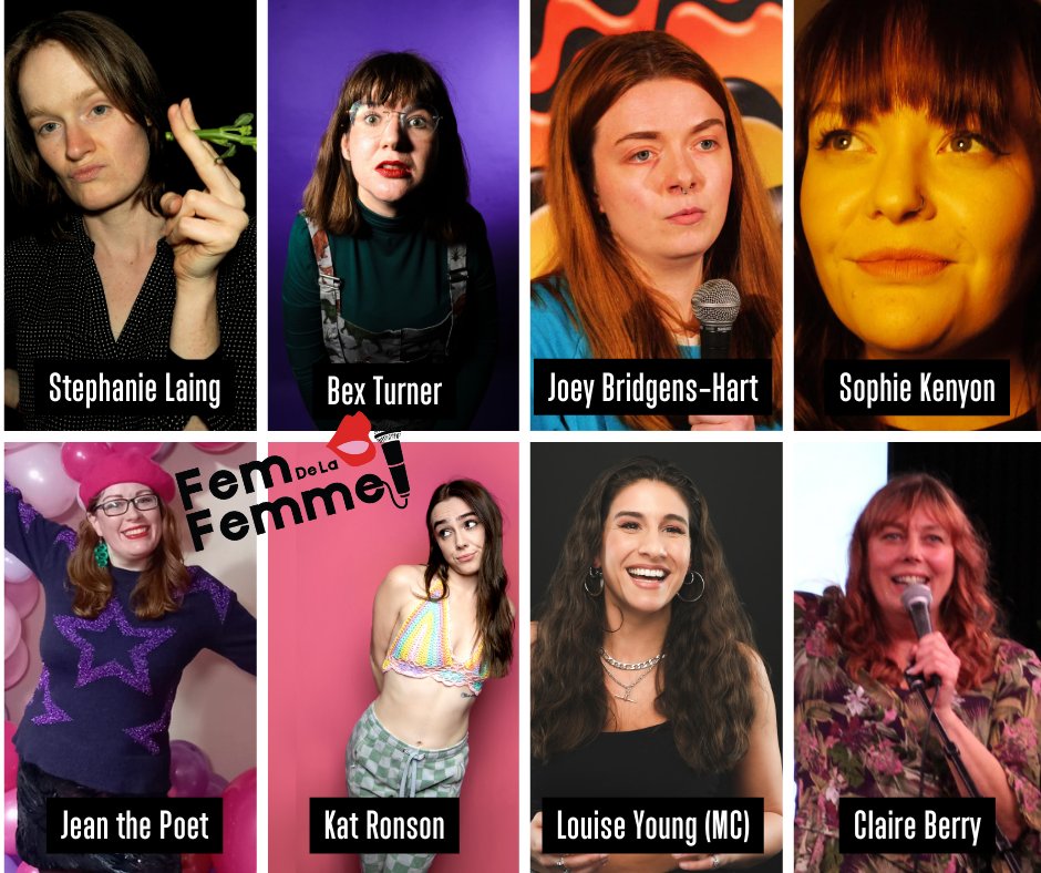 Enjoy belly laughs with Fem De La Femme on 25 Apr at the Everyman. Check out the line up for this month👉 l8r.it/PPQv