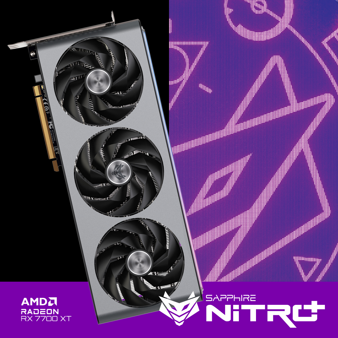 Caribbean, Central & South America SAPPHIRE NATION - enter your SAPPHIRE GPU build to win a SAPPHIRE NITRO+ AMD Radeon RX 7700 XT 12GB! THANK YOU for being our existing customer no matter how far back your SAPPHIRE GPU goes! Details: sapphirenation.net/0424contest