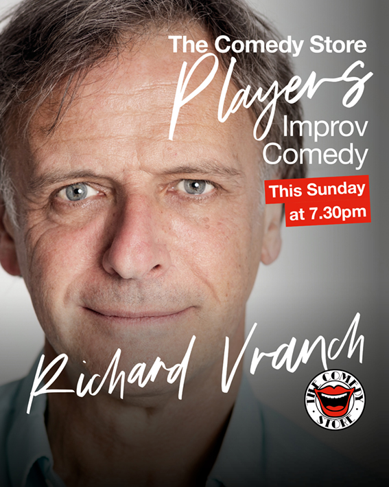 Tomorrow @richardvranch will be one of six people making a show @comedystoreuk before your very eyes. It will be funny. Possibly silly.