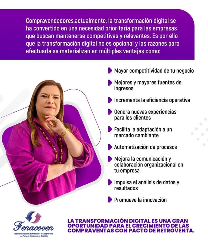 FenacovenN's tweet photo. La transformación digital no es una opción, es una necesidad

Compravendedores,
La transformación digital va más allá de hacer una página web, abrir redes sociales y postear de vez en cuando. Es una cuestión de poner la tecnología en el centro de la estrategia del negocio. https://t.co/A2kk5XL2td