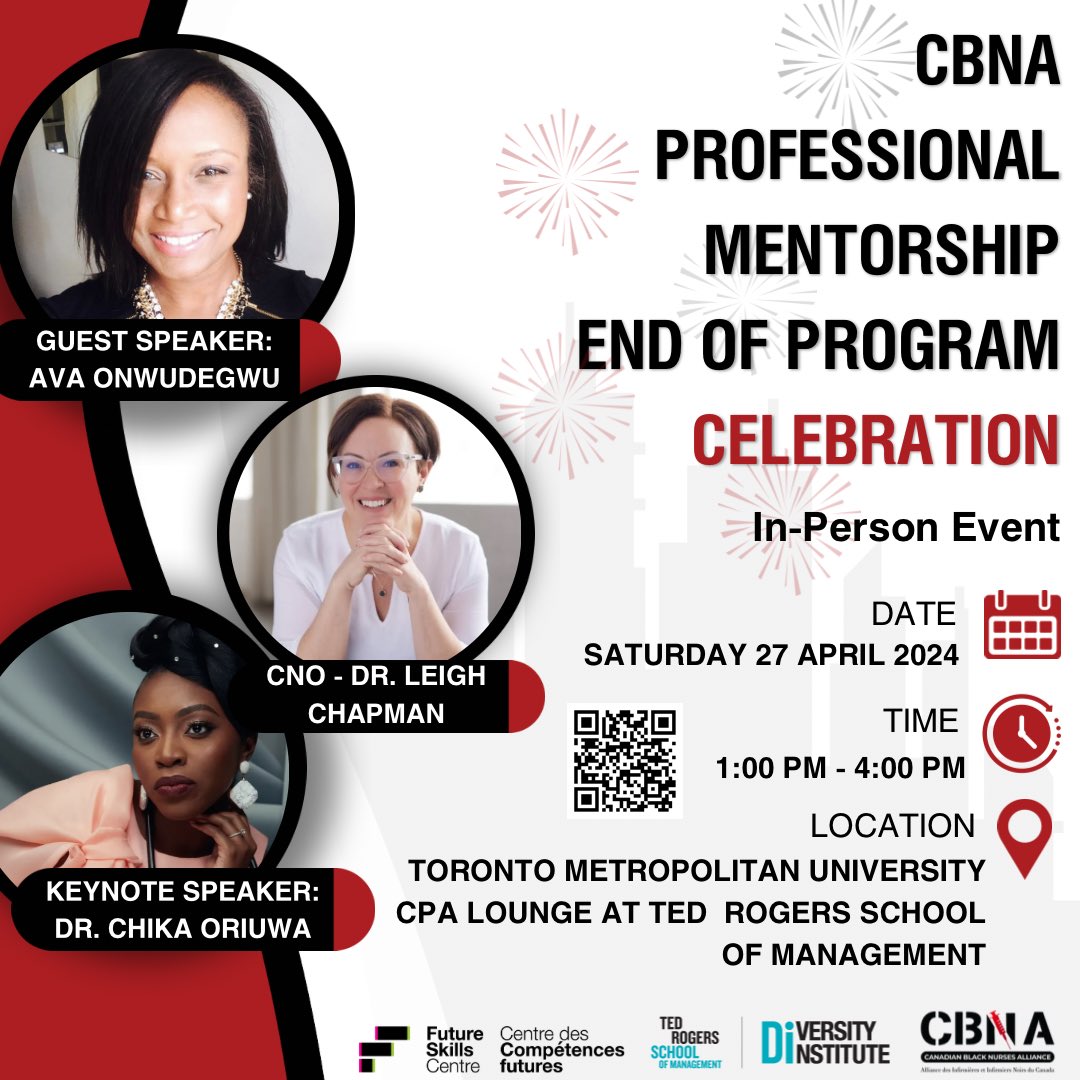 Come Join Us In-Person 🚨🔥 💎 Learn more about our Professional Mentorship Program 💎 Sign up for cohort 3 💎 Network 💎 Be inspired by the phenomenal speakers Pre-registration survey [ edc.camhx.ca/redcap/surveys… ] Register to attend the event [ simpli.events/e/a03e69 ]
