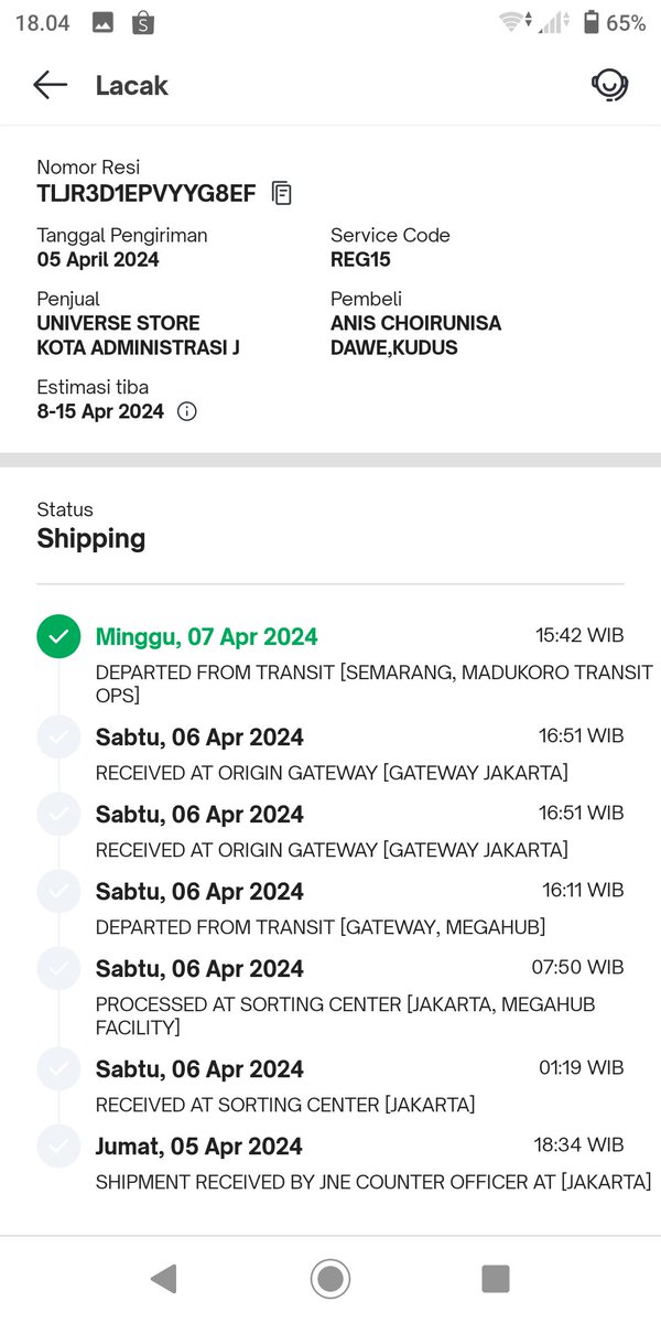 jojoeanimation's tweet photo. @JNECare apapun paket lewat JNE pasti lelet kecewa. Pakai expedisi lain udh sampai sebelum lebaran. JNE sampai sekarang belum sampai @jntexpressid @sicepat_ekspres malu sama expedisi yang lain cepet semua https://t.co/TjsvSUIxoA