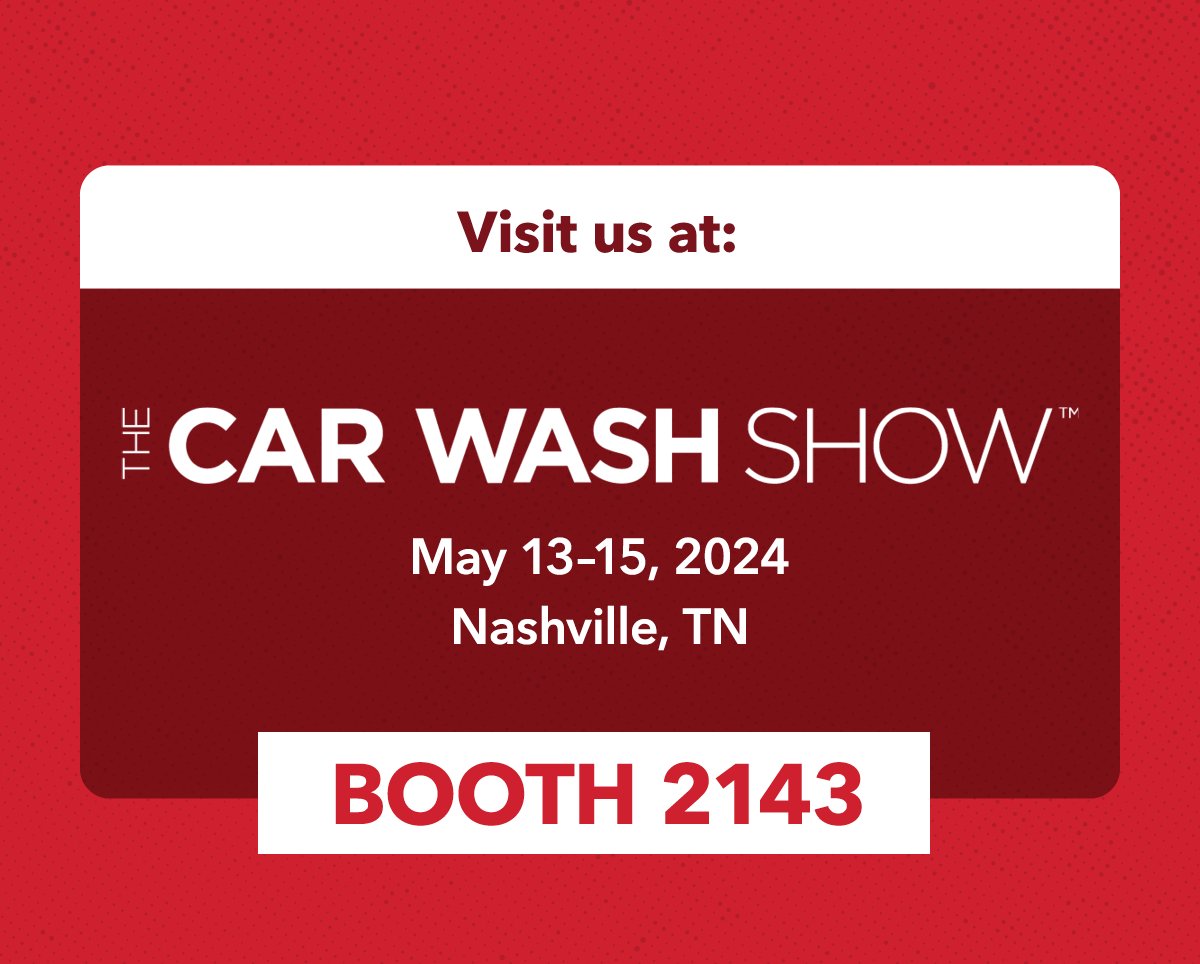 We are only a month away from <a href="/TheCarWashShow/">TheCarWashShow</a> in Tennessee! We'll see you at Booth 2143!